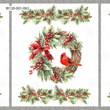 Feathered Festivities - Cardinal Multi Panel