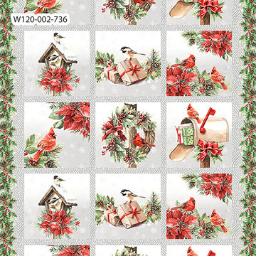 Feathered Festivities - Cardinal Multi Craft Panel