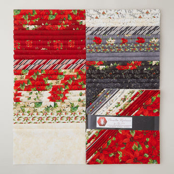 Poinsettia Radiance 10" Squares