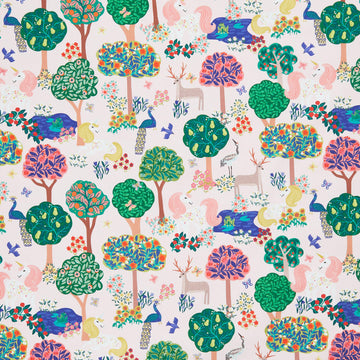 Rainbow Vale - Enchanted Woods Pale Pink Yardage
