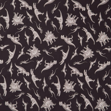 Prehistoric Paradise - Dinosaur Traces Soot Yardage