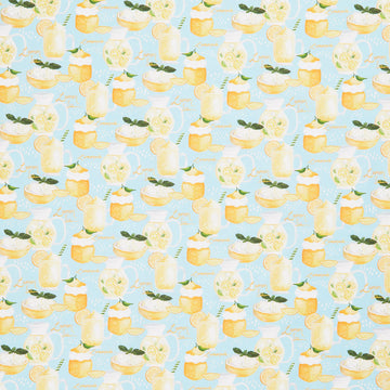 Villa Sol - Lemonade Azure Yardage