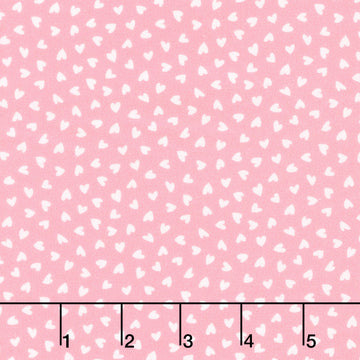 Twirling Tutus - Tiny Hearts Pink Yardage