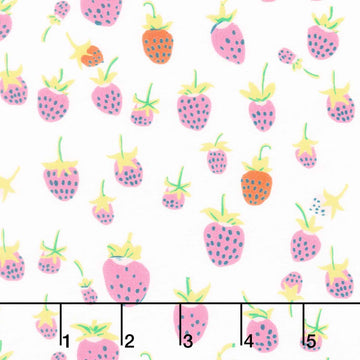 Heather Ross Favorites - Strawberries Blush Yardage