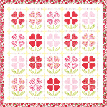 Hearts Ablooming Quilt Kit
