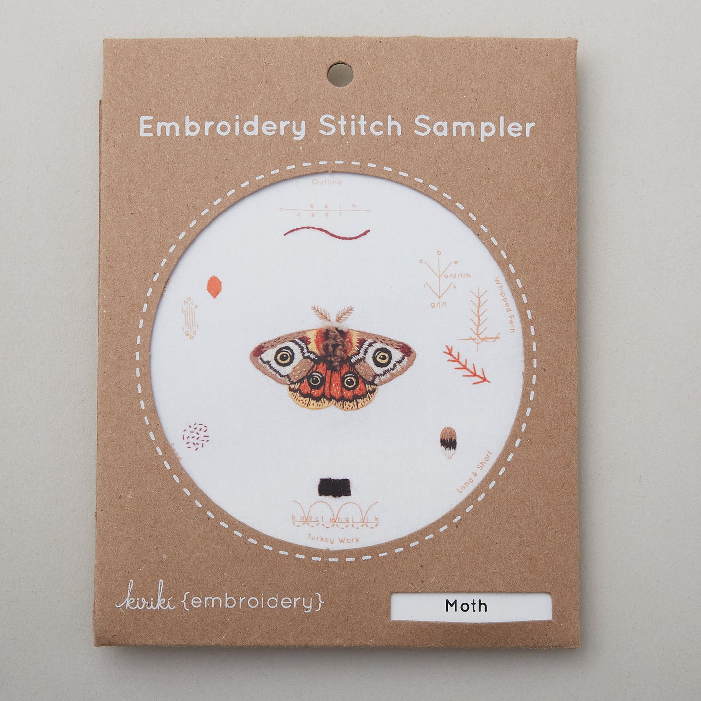 Moth Embroidery Stitch Sampler Kit Alternative View #2