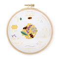 Honeybees Embroidery Stitch Sampler Kit