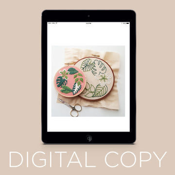 Digital Download - Tropical Plants Embroidery Pattern Primary Image