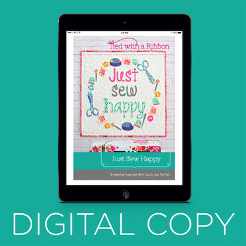 Digital Download - Just Sew Happy Mini Quilt Pattern Primary Image