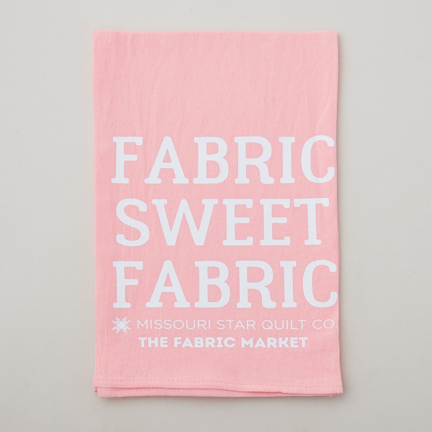 Missouri Star Fabric Sweet Fabric Hot Pink Canvas Tea Towel