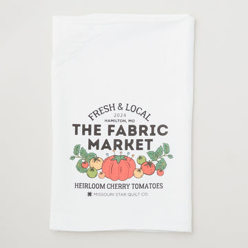 Missouri Star Fresh and Local White Flour Sack Tea Towel Primary Image