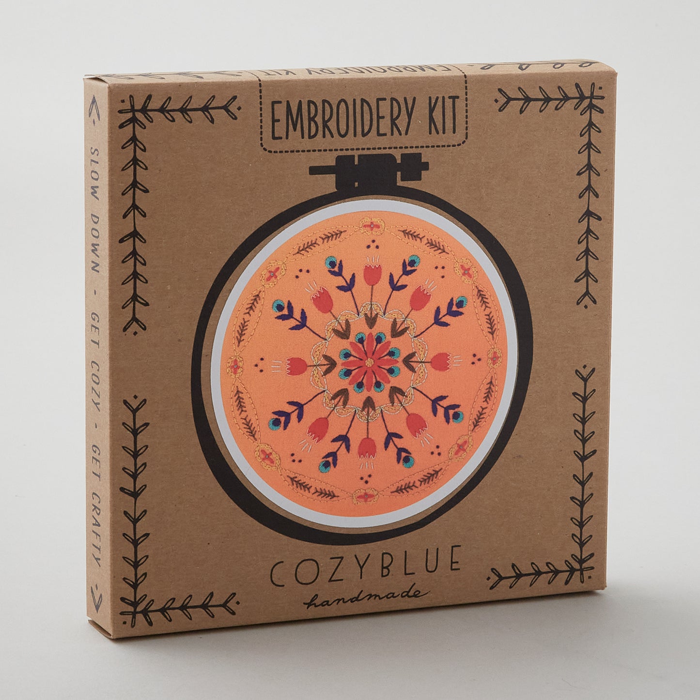 Tangerine Mandala Embroidery Kit Alternative View #1
