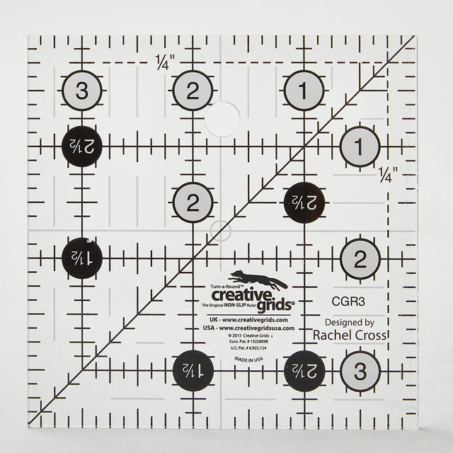 Creative Grids Quilting Ruler - 3 1/2" Square Primary Image