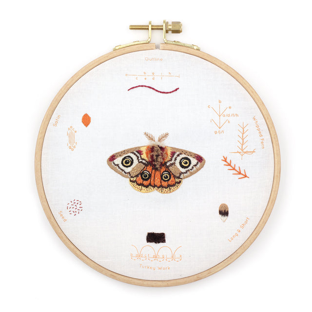 Moth Embroidery Stitch Sampler Kit Primary Image