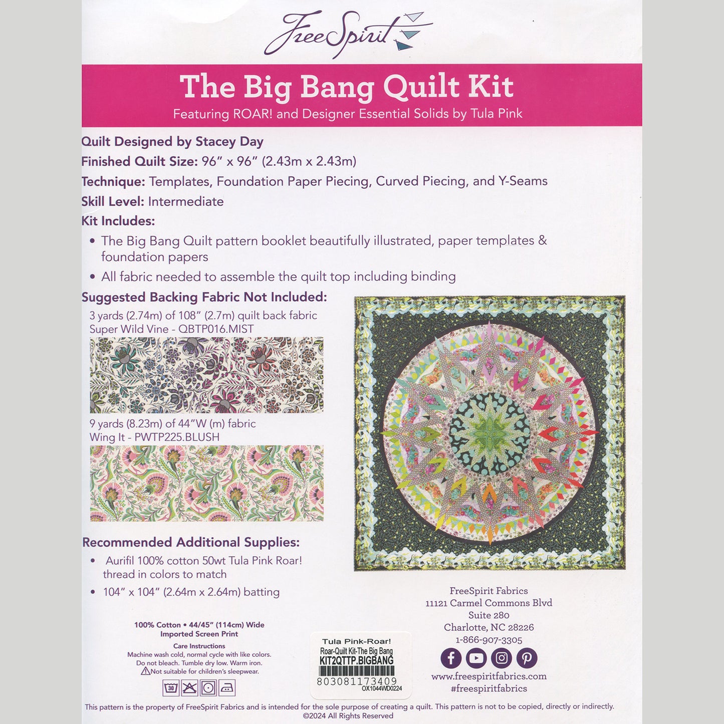 Tula Pink The Big Bang Quilt Kit Alternative View #3