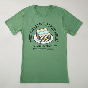 Missouri Star The Best Thing Since Sliced Bread T-shirt Leaf Green - M Primary Image