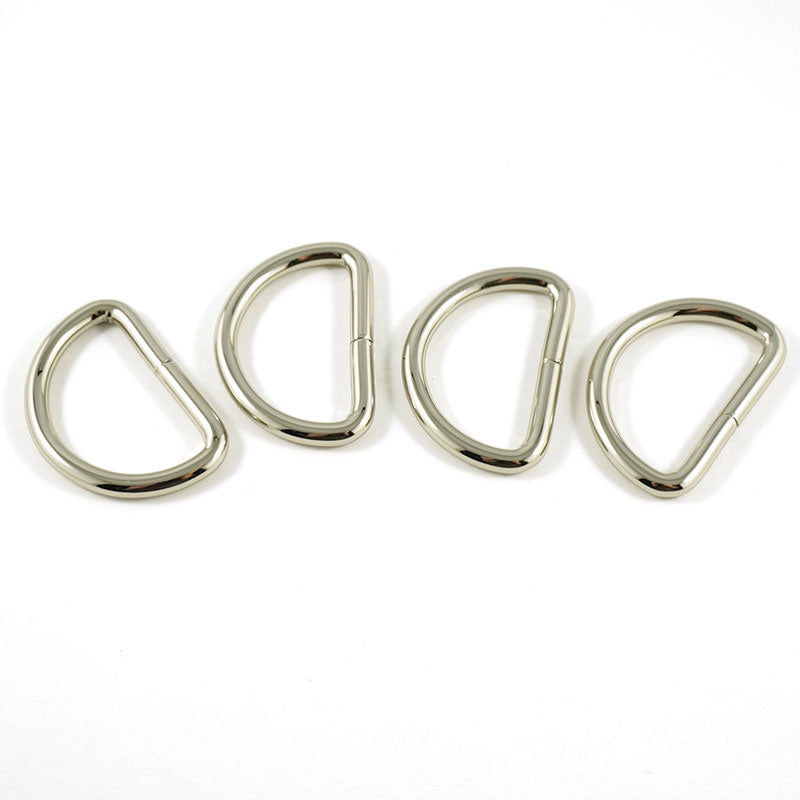 Emmaline 1" D-Rings - Set of Four Nickel Primary Image