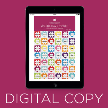 Digital Downloads - Words Have Power Quilt Pattern by Missouri Star Primary Image