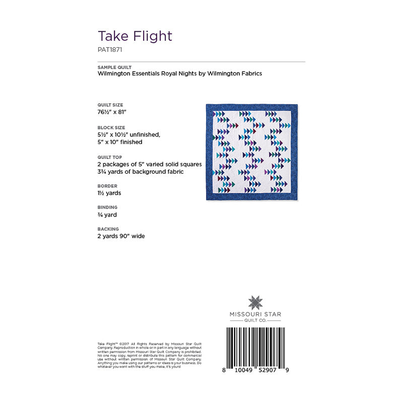 Take Flight Quilt Pattern by Missouri Star Alternative View #1