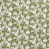 Tranquility (Henry Glass) - Floral Dark Green Yardage Primary Image