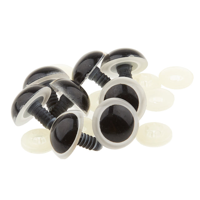 Plastic Safety Eyes - 24mm White - 4 Pairs Primary Image