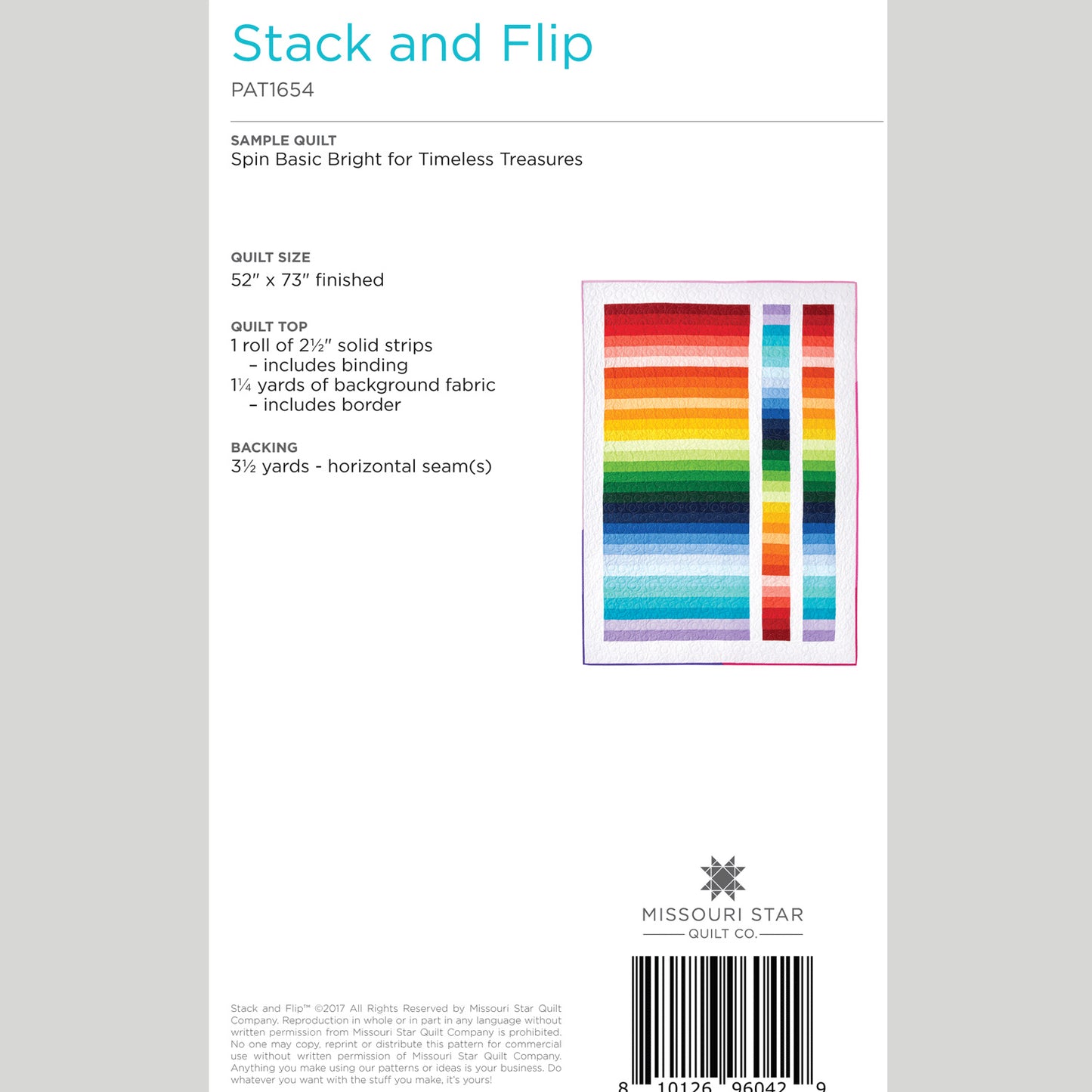 Digital Download - Stack & Flip Quilt Pattern by Missouri Star Alternative View #1