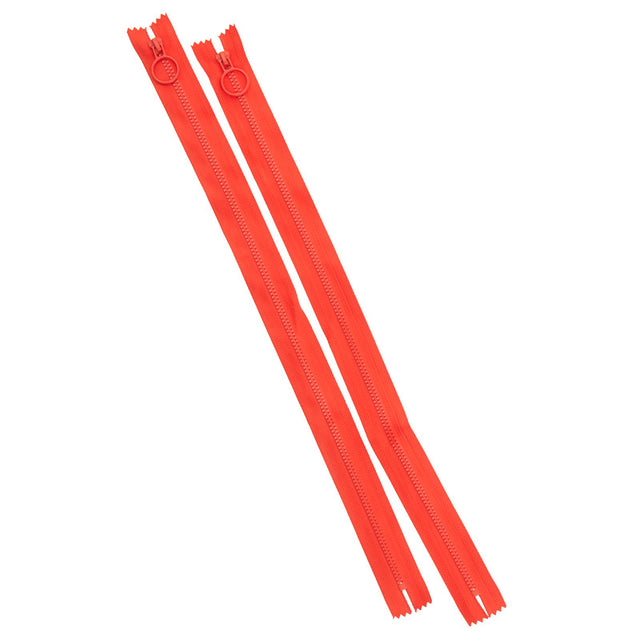 16" Hoop Pull Zippers - Red Primary Image