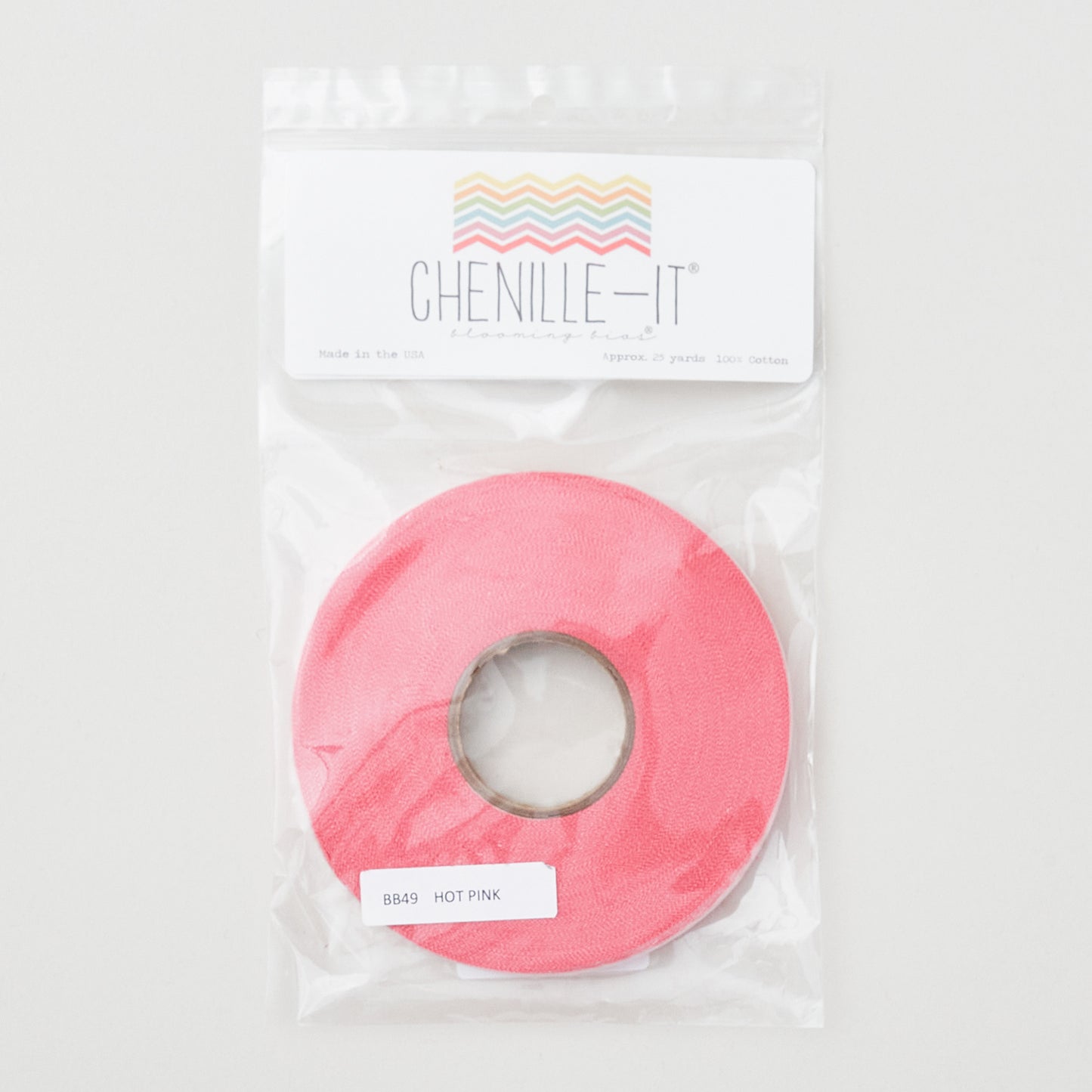 Chenille-It Blooming Bias Sew & Wash Trim - 3/8" Hot Pink Alternative View #1