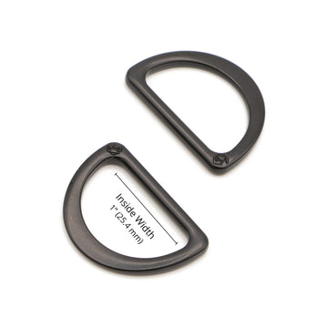 ByAnnie 1" D-Ring Black Metal - Set of Two Primary Image