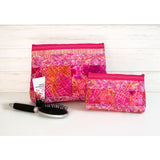 Zippity-Do-Done™ Quilt As You Go Cosmetic Bags Kit - Pink Zipper Primary Image