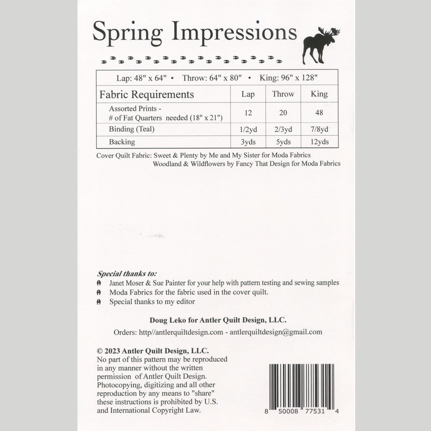 Spring Impressions Quilt Pattern Alternative View #1