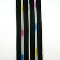 Emmaline #3 Zippers-by-the-Yard - Black with Rainbow