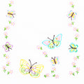 Fluttering Butterflies Embroidery Table Runner