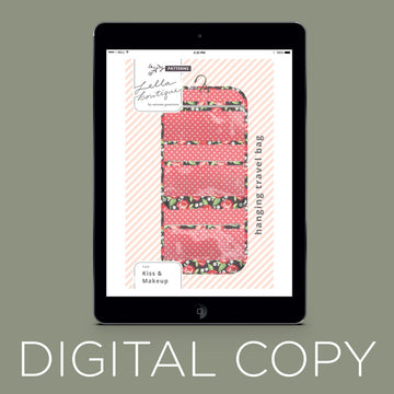 Digital Download - Kiss & Makeup Hanging Travel Bag Primary Image