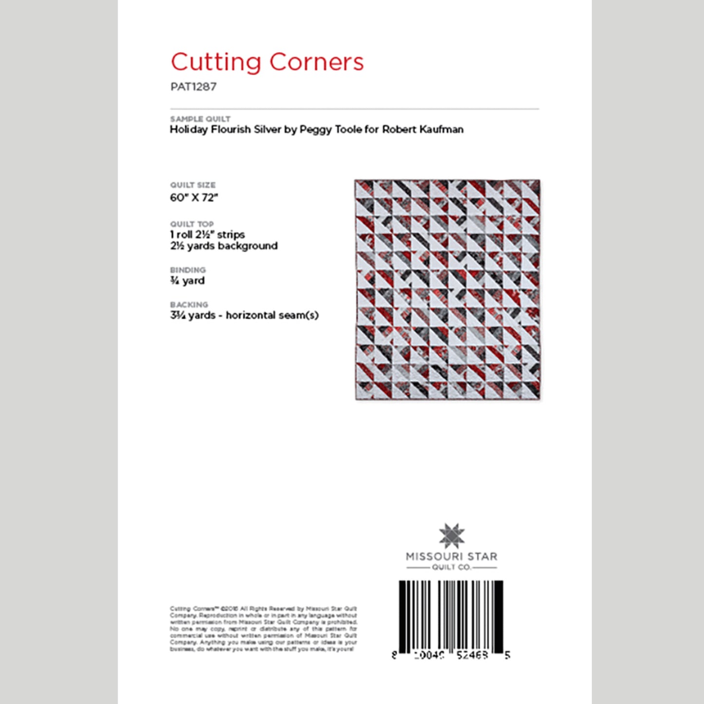 Digital Download - Cutting Corners Quilt Pattern by Missouri Star Alternative View #1