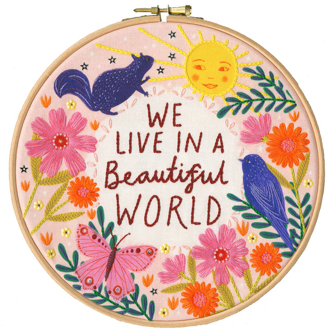 Sew Happy Beautiful World Embroidery Kit Primary Image