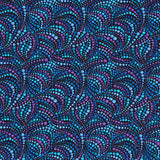 Polar Bear Attitude - Beaded Swirls Blue Multi Yardage Primary Image