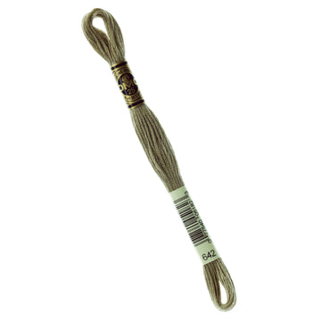 DMC Embroidery Floss - 642 Dark Beige Gray Primary Image