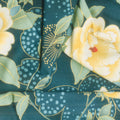 Imperial Collection - Honoka Teal Colorstory Floral Teal Metallic Yardage