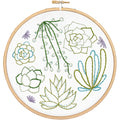 Succulents Embroidery KIt