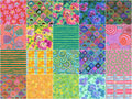 Kaffe Fassett Collective - February 2024 Bright Colorway 2 1/2" Strips