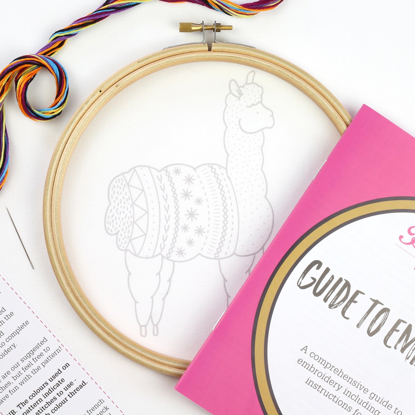 Alpaca Embroidery Kit Alternative View #1