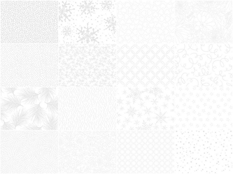 Solitaire Whites - Ultra White - Charm Pack Alternative View #2