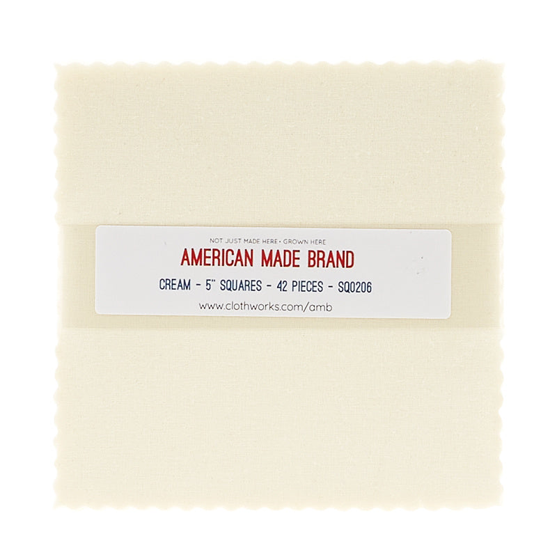 American Made Brand Cotton Solids Cream Charm Pack Primary Image