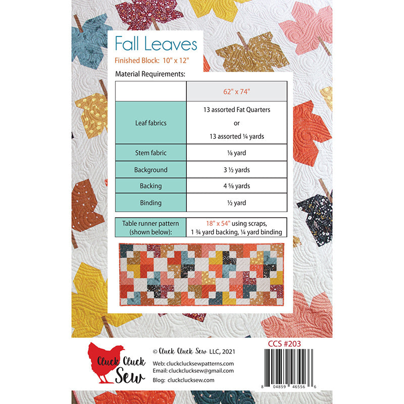 Digital Download - Fall Leaves Quilt Pattern Alternative View #1