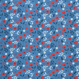 American Beauty - Floral Navy Yardage Primary Image