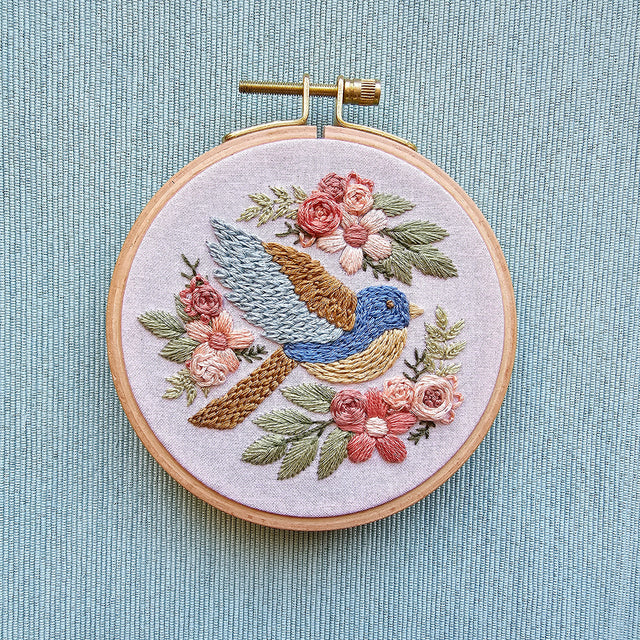 Bluebird Sampler Embroidery Kit Primary Image