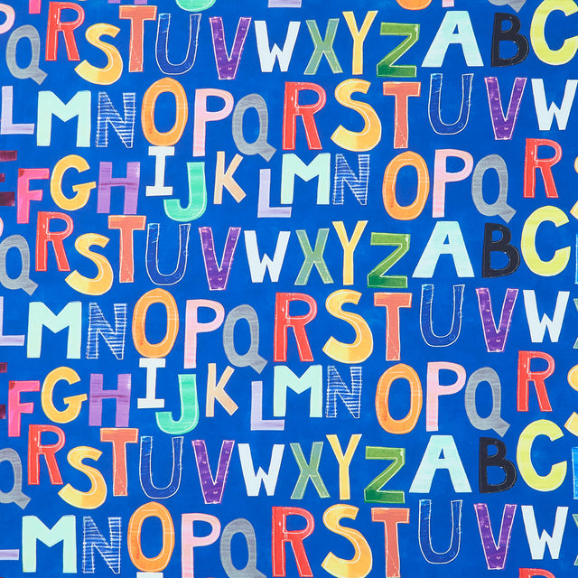 ABC's Of Color - Alphabet Navy Yardage Primary Image