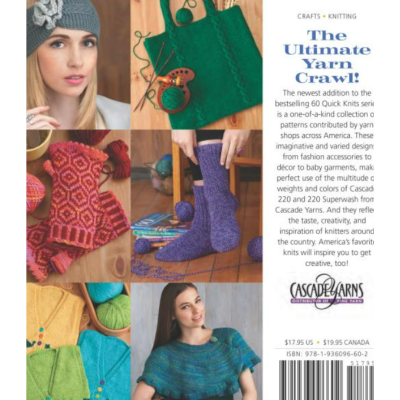 60 Quick Knits from America's Yarn Shops Book | Featuring Cascade 220 and 220 Superwash Alternative View #1
