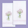 Lavender Embroidery Hand Towel Set
